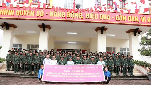 XÃ HỮU LŨNG GẶP MẶT, CHIA TAY CÁN BỘ, CHIẾN SĨ TRUNG ĐOÀN 123 VÀ PHÒNG THỦ KHU VỰC 3 – NHÂN LÝ