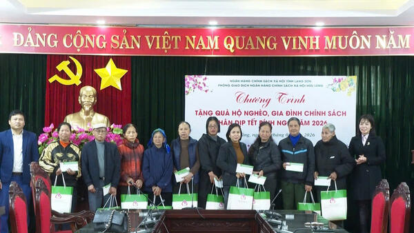 Ngân hàng Chính sách xã hội Hữu Lũng: chung tay vì Tết đoàn viên – Xuân Bính Ngọ 2026