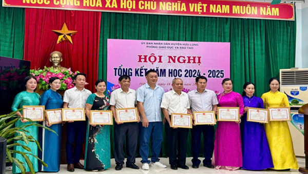 Phòng Giáo dục và Đào tạo huyện Hữu Lũng tổ chức Hội nghị tổng kết năm học 2024 - 2025 – Dấu ấn năm học cuối cùng trước thời điểm chuyển đổi mô hình chính quyền địa phương