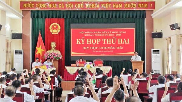 Kỳ họp thứ hai (Kỳ họp chuyên đề) HĐND xã Hữu Lũng khóa I, nhiệm kỳ 2021–2026 và tiếp xúc cử tri sau kỳ họp giữa năm của HĐND tỉnh