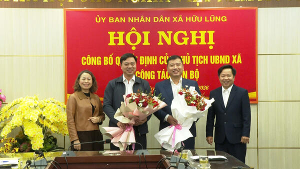 CÔNG BỐ QUYẾT ĐỊNH CỦA CHỦ TỊCH UBND XÃ VỀ CÔNG TÁC CÁN BỘ ĐỐI VỚI BAN QUẢN LÝ DỰ ÁN ĐẦU TƯ XÂY DỰNG XÃ HỮU LŨNG