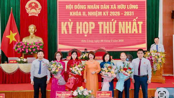 HĐND XÃ HỮU LŨNG TỔ CHỨC THÀNH CÔNG KỲ HỌP THỨ NHẤT, KHÓA II NHIỆM KỲ 2026 -2031