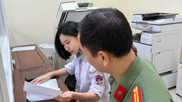 Công an xã Hữu Lũng tổ chức tiếp nhận hồ sơ sơ tuyển tuyển sinh vào các trường Công an nhân dân