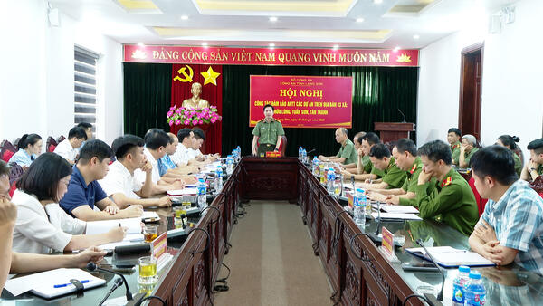 Hội nghị công tác đảm bảo ANTT các dự án trên địa bàn 3 xã Hữu Lũng, Tuấn Sơn, Tân Thành