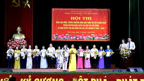 HỘI THI BÁO CÁO VIÊN, TUYÊN TRUYỀN VIÊN CỤM SỐ 9 NĂM 2026