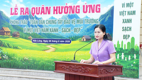 Xã Hữu Lũng đồng loạt ra quân hưởng ứng phong trào "Toàn dân chung tay bảo vệ môi trường, vì một Việt Nam xanh - sạch - đẹp"