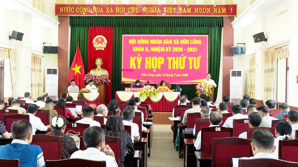 HĐND xã Hữu Lũng khóa II, nhiệm kỳ 2026 - 2031 tổ chức thành công kỳ họp thứ Tư (kỳ họp thường lệ giữa năm 2026)