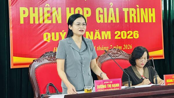 Thường trực HĐND xã Hữu Lũng tổ chức phiên giải trình quý III năm 2026