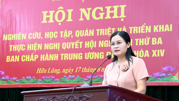 Hội nghị nghiên cứu, học tập, quán triệt và triển khai thực hiện Nghị quyết Hội nghị lần thứ ba Ban Chấp hành Trung ương Đảng khóa XIV
