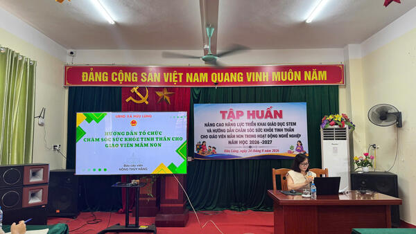 Hữu Lũng tổ chức tập huấn chuyên môn giáo dục mầm non năm 2026