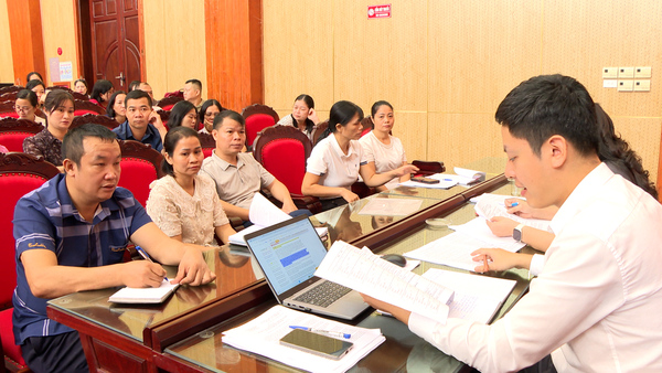 Làm việc với Đoàn kiểm tra của Sở Giáo dục và Đào tạo về công tác sắp xếp và tình hình vận hành của các cơ sở giáo dục sau sắp xếp