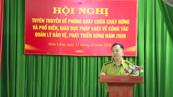 TUYÊN TRUYỀN PHÒNG CHÁY, CHỮA CHÁY RỪNG VÀ PHỔ BIẾN, GIÁO DỤC PHÁP LUẬT VỀ QUẢN LÝ, BẢO VỆ VA PHÁT TRIỂN RỪNG NĂM 2026
