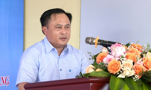 Đồng chí Lương Trọng Quỳnh, Phó chủ tịch UBND tỉnh phát biểu giao nhiệm vụ cho các đơn vị tham gia thực hiện dự án.jpg